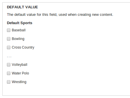Field sport value